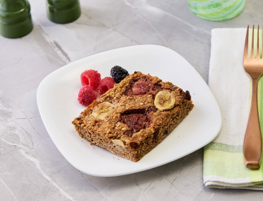 strawberry & banana baked oatmeal