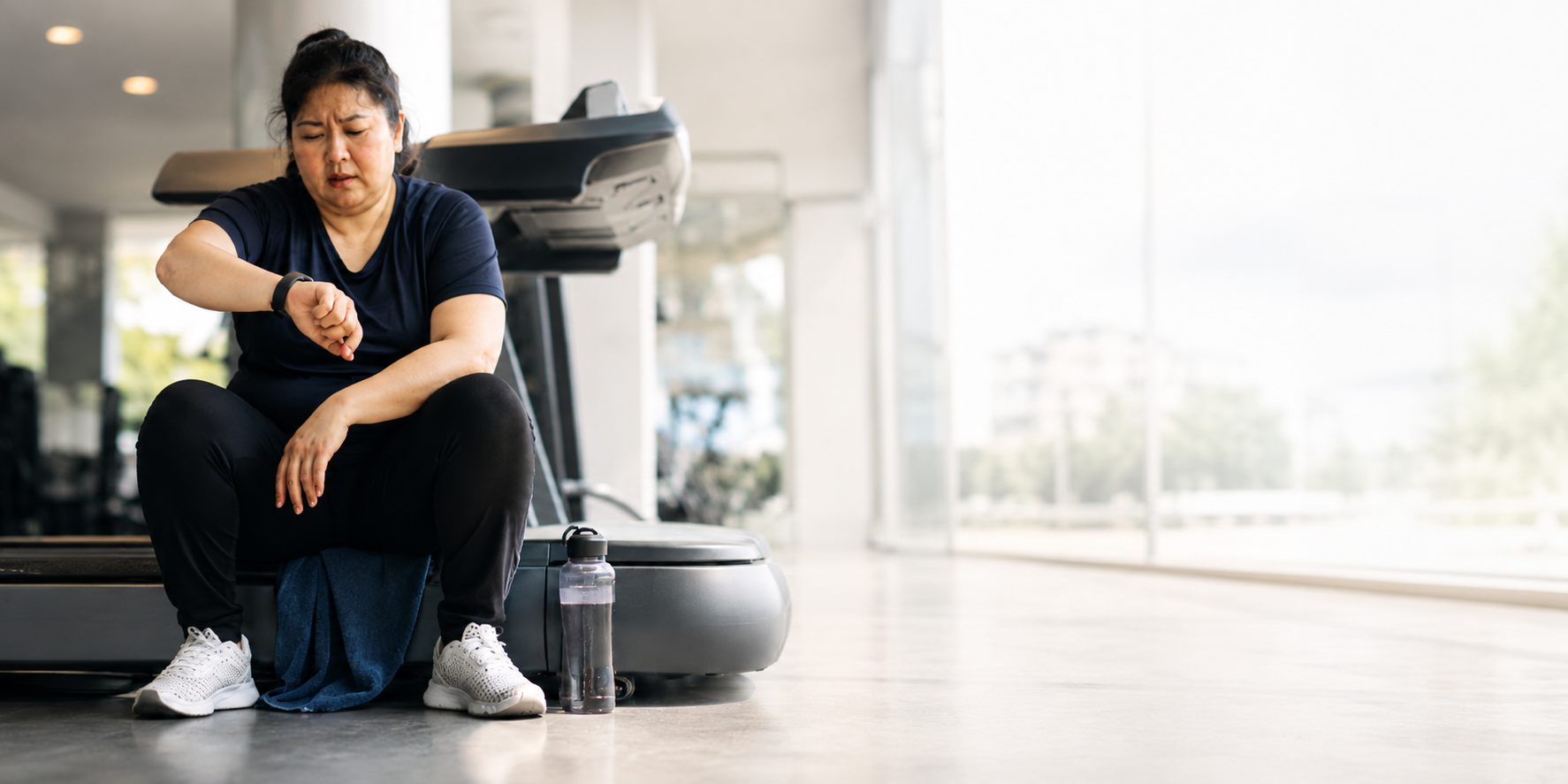 frustrated woman after workout fitness myths and weight loss
