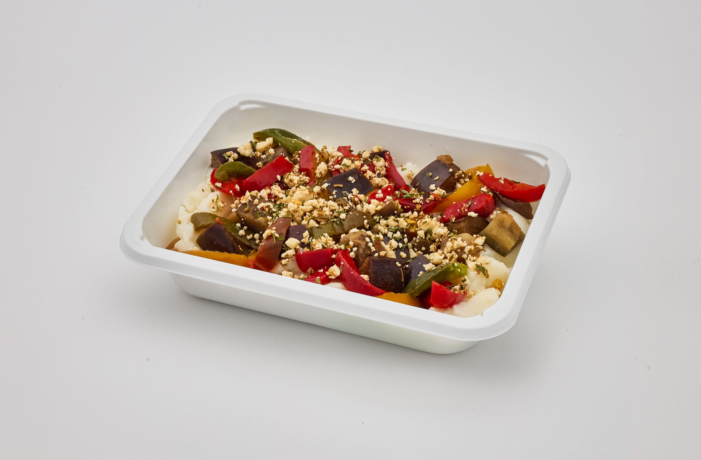 eggplant & mashed potatoes