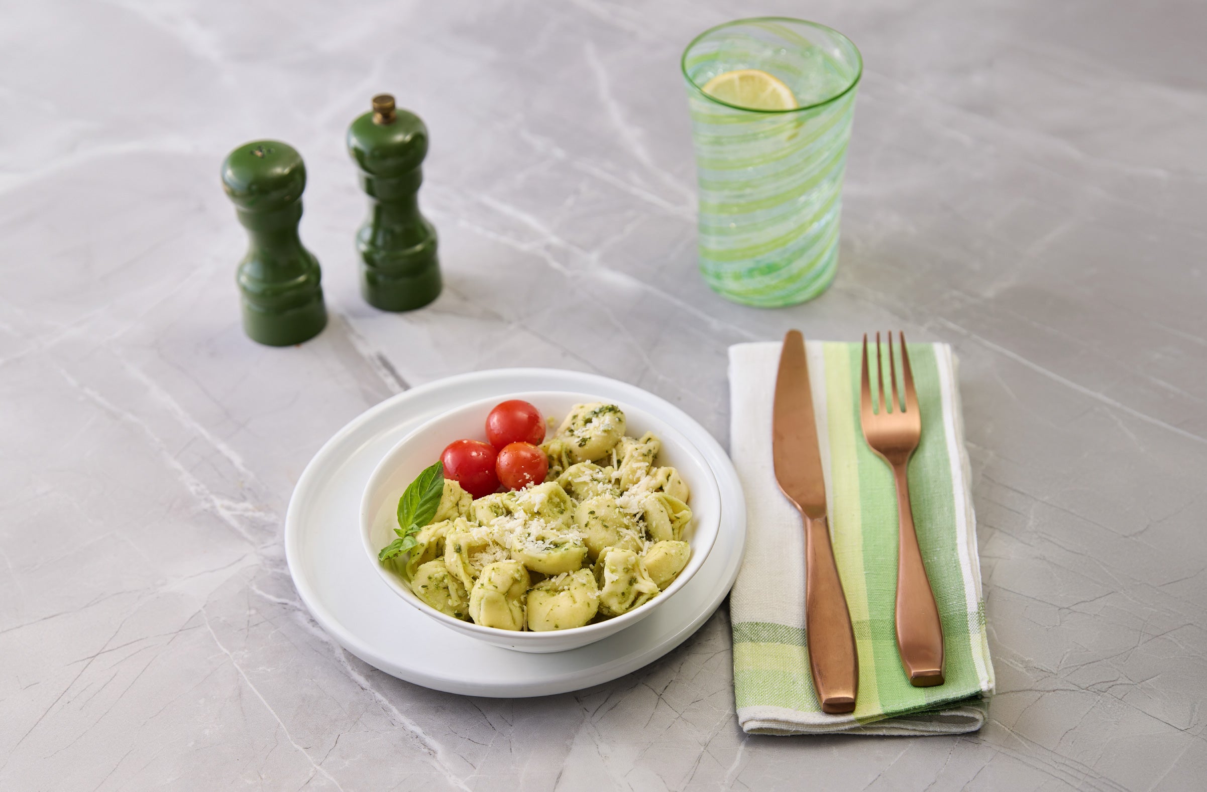 pesto cheese pasta tortellini