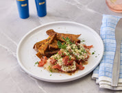 baked tilapia & sweet potato