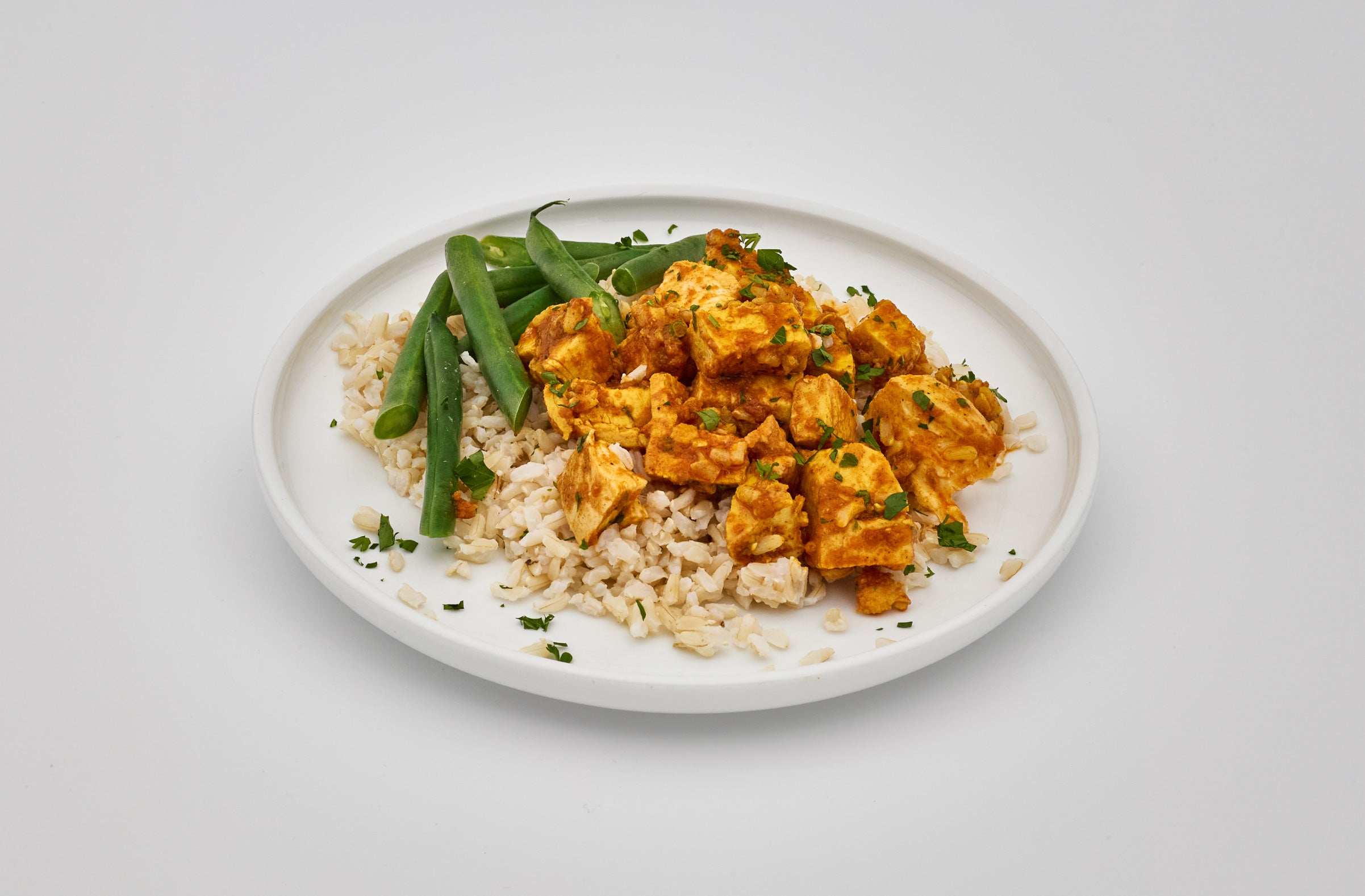 butter chicken & brown rice