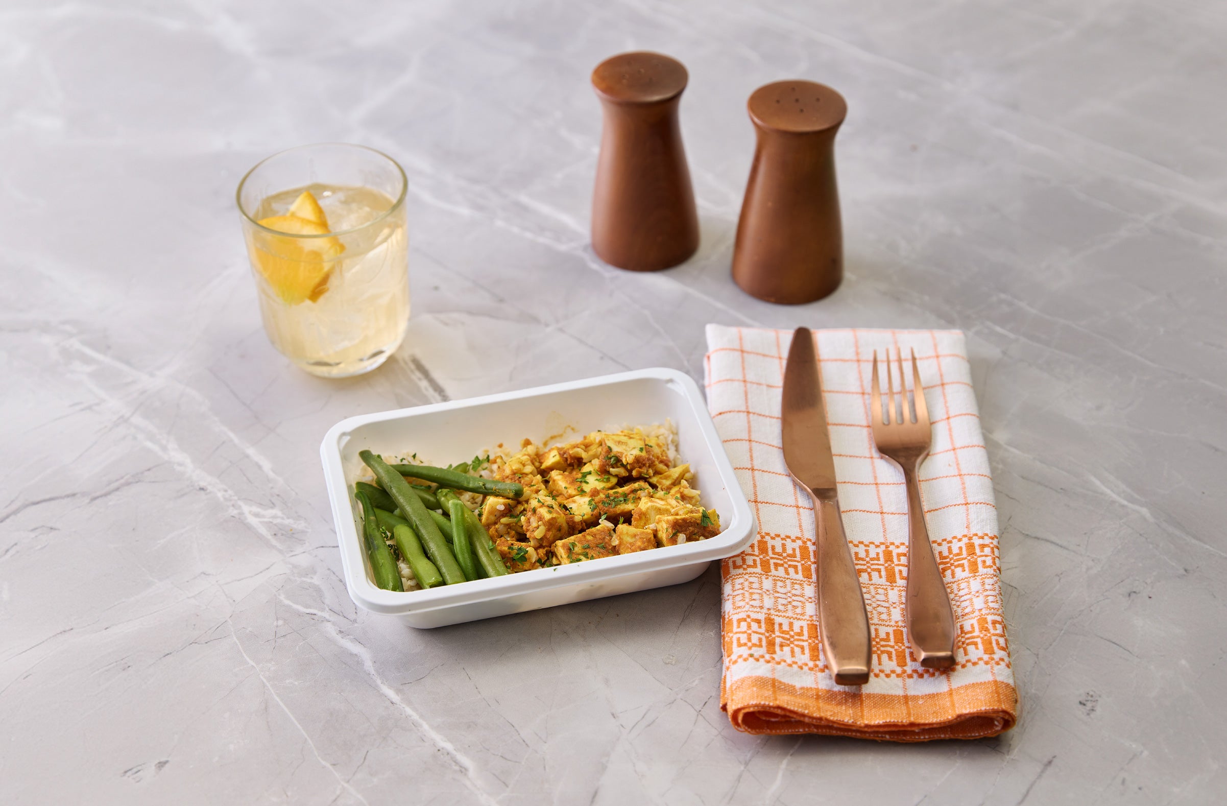 butter chicken & brown rice