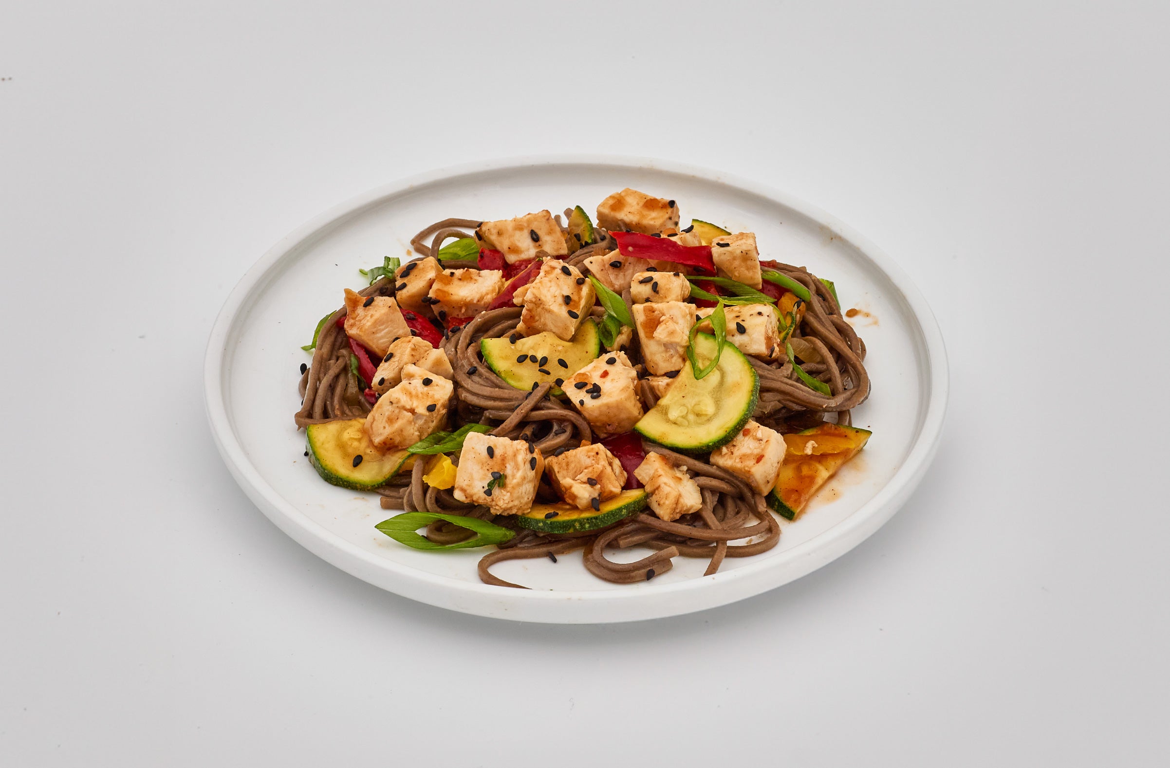 buckwheat soba noodles stir fry