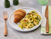 french style croissant & scrambled eggs