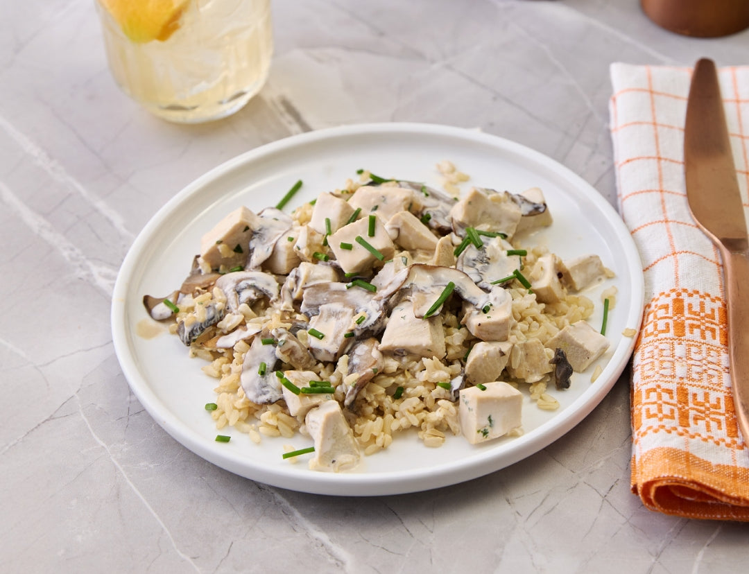 creamy mushroom chicken & rice