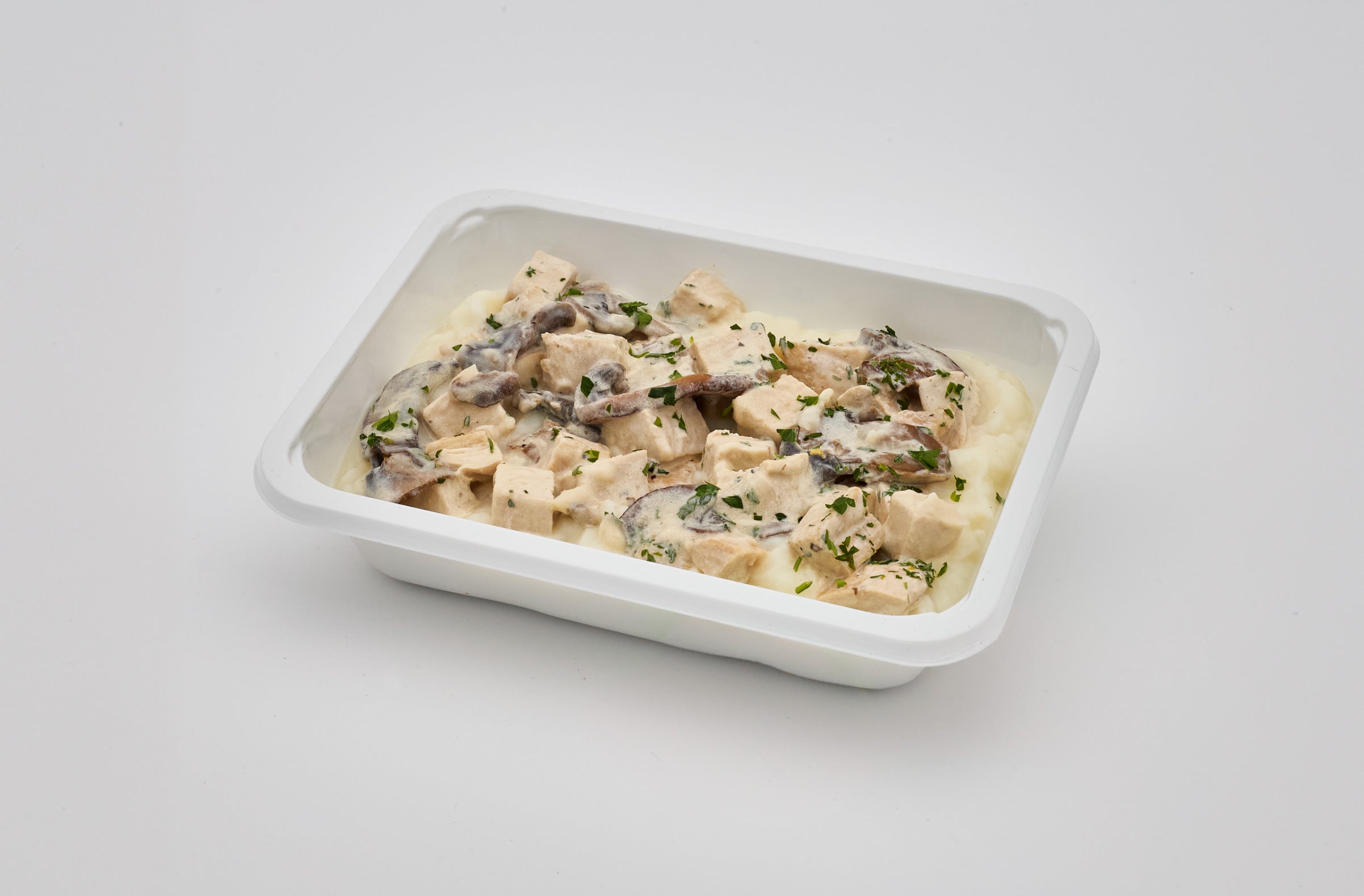 creamy mushroom chicken & mashed potatoes