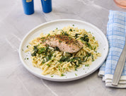 parmesan herb salmon & orzo
