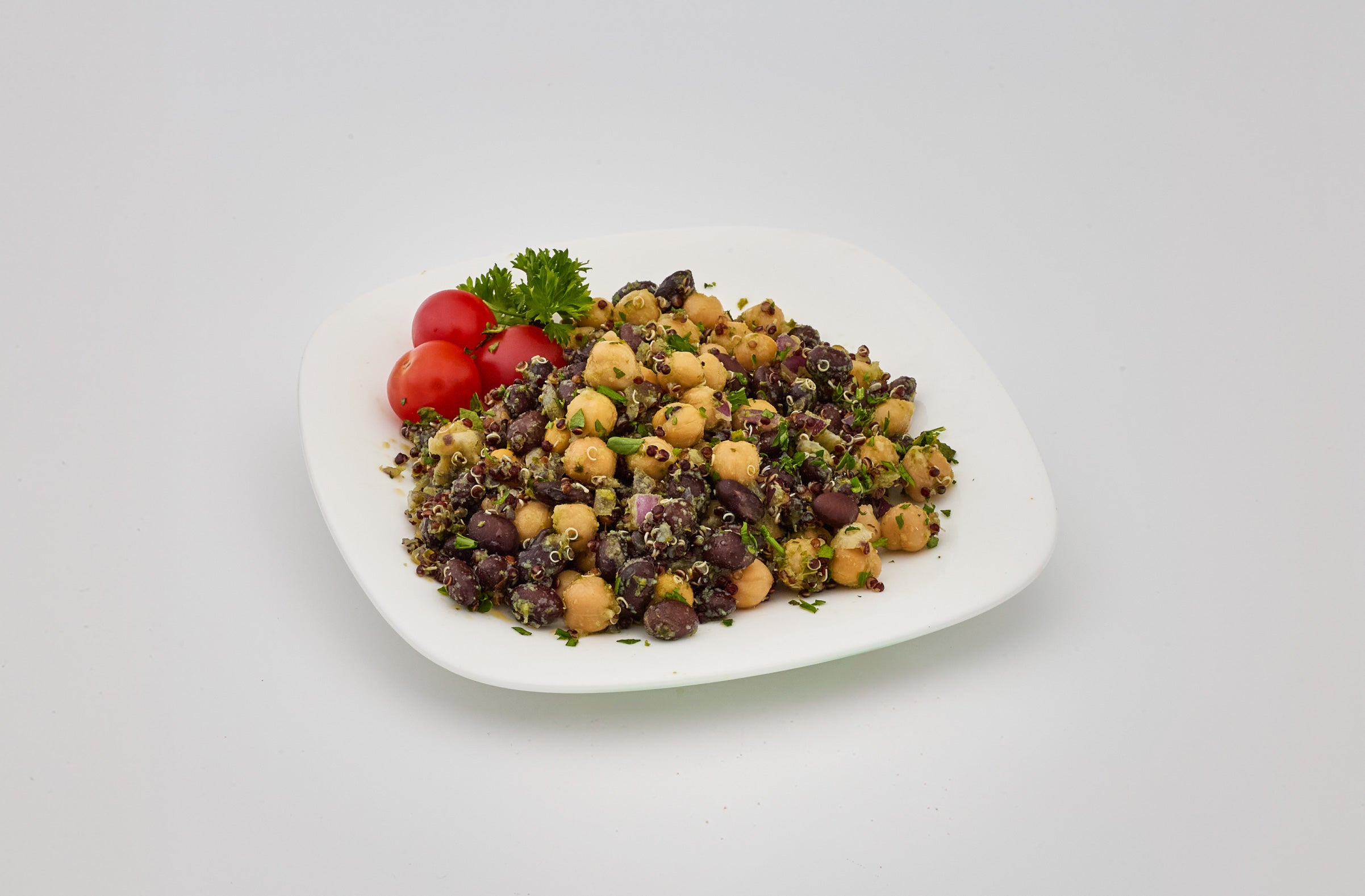 pesto black bean quinoa salad