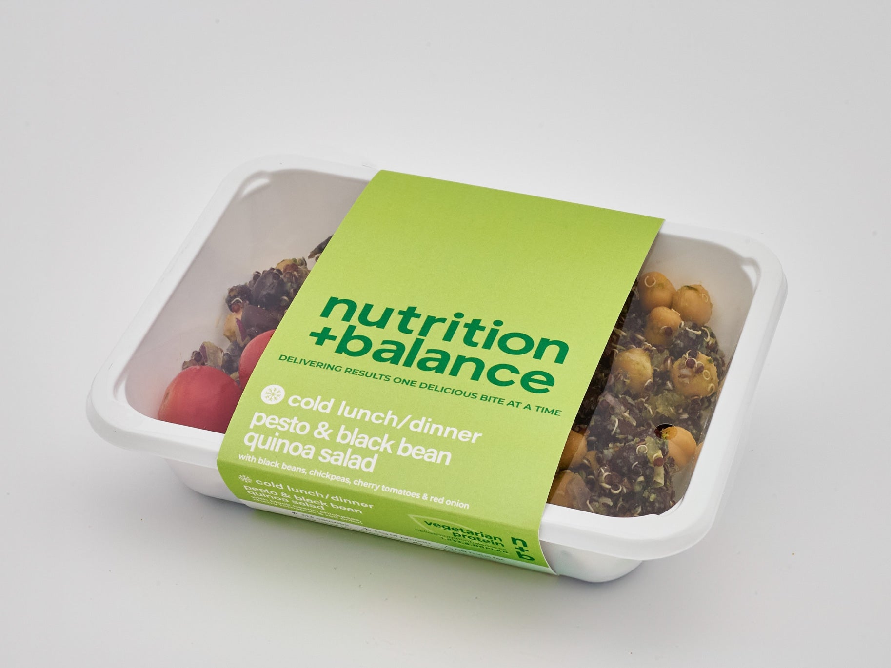 pesto black bean quinoa salad