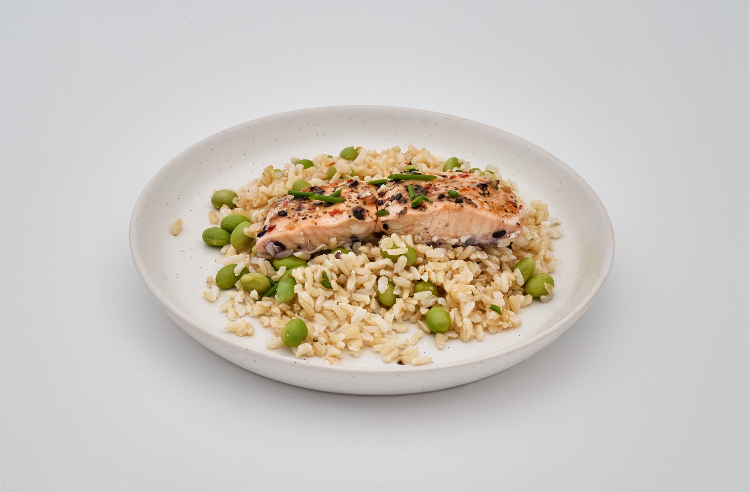 sweet chili salmon & brown rice