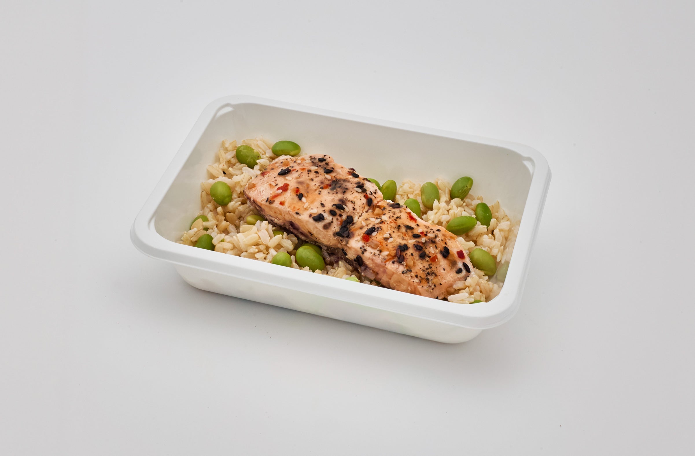 sweet chili salmon & brown rice