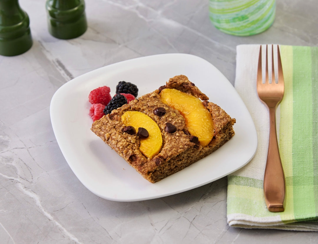 peach baked oatmeal
