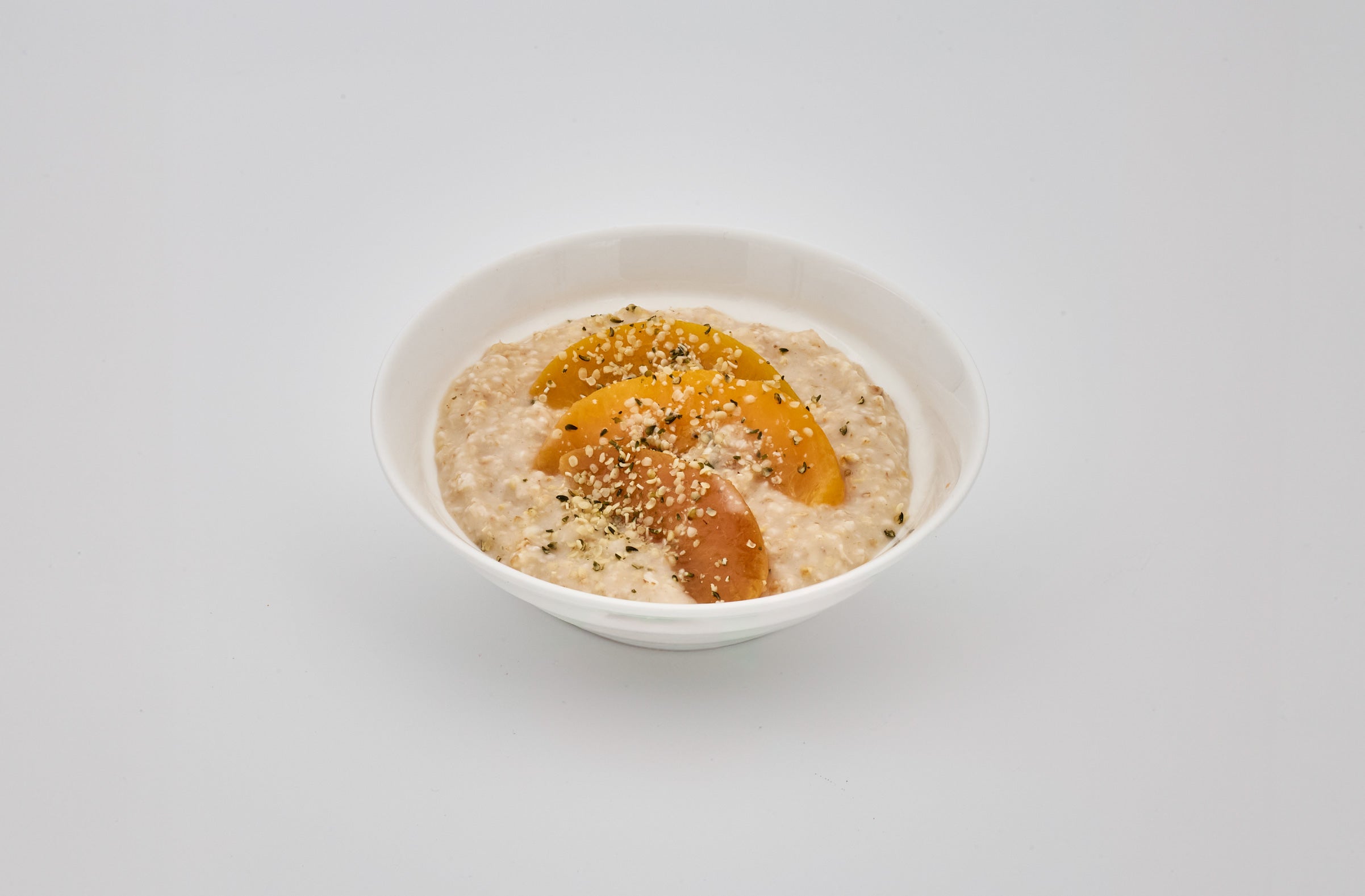 peach oatmeal