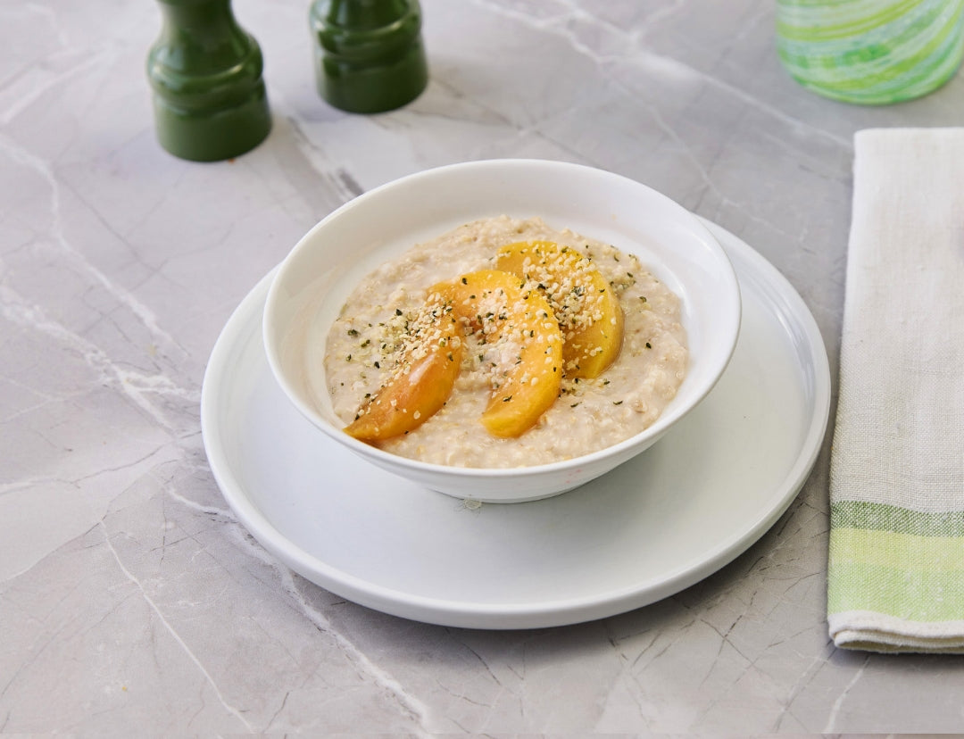 peach oatmeal