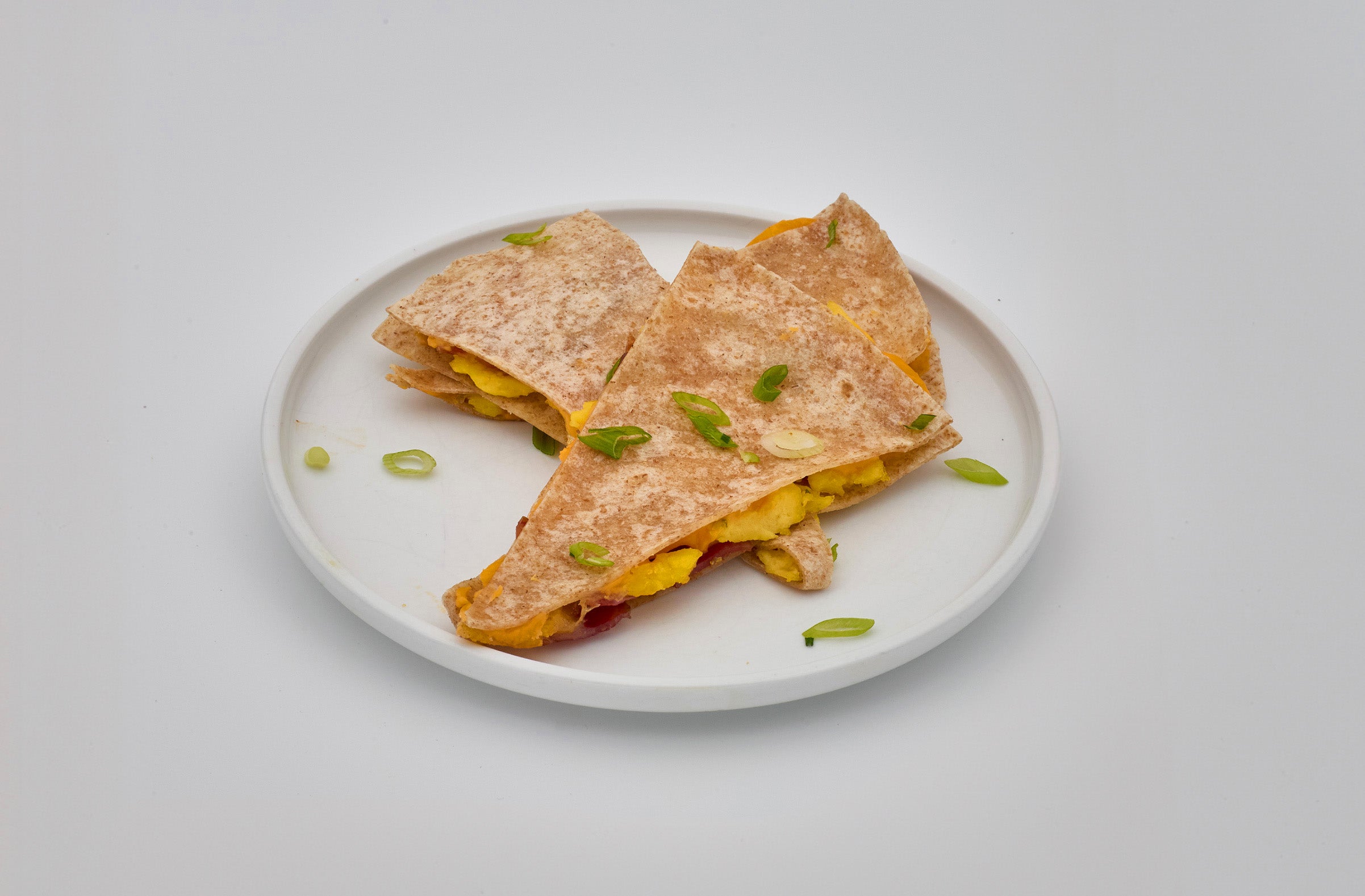 breakfast bacon quesadilla