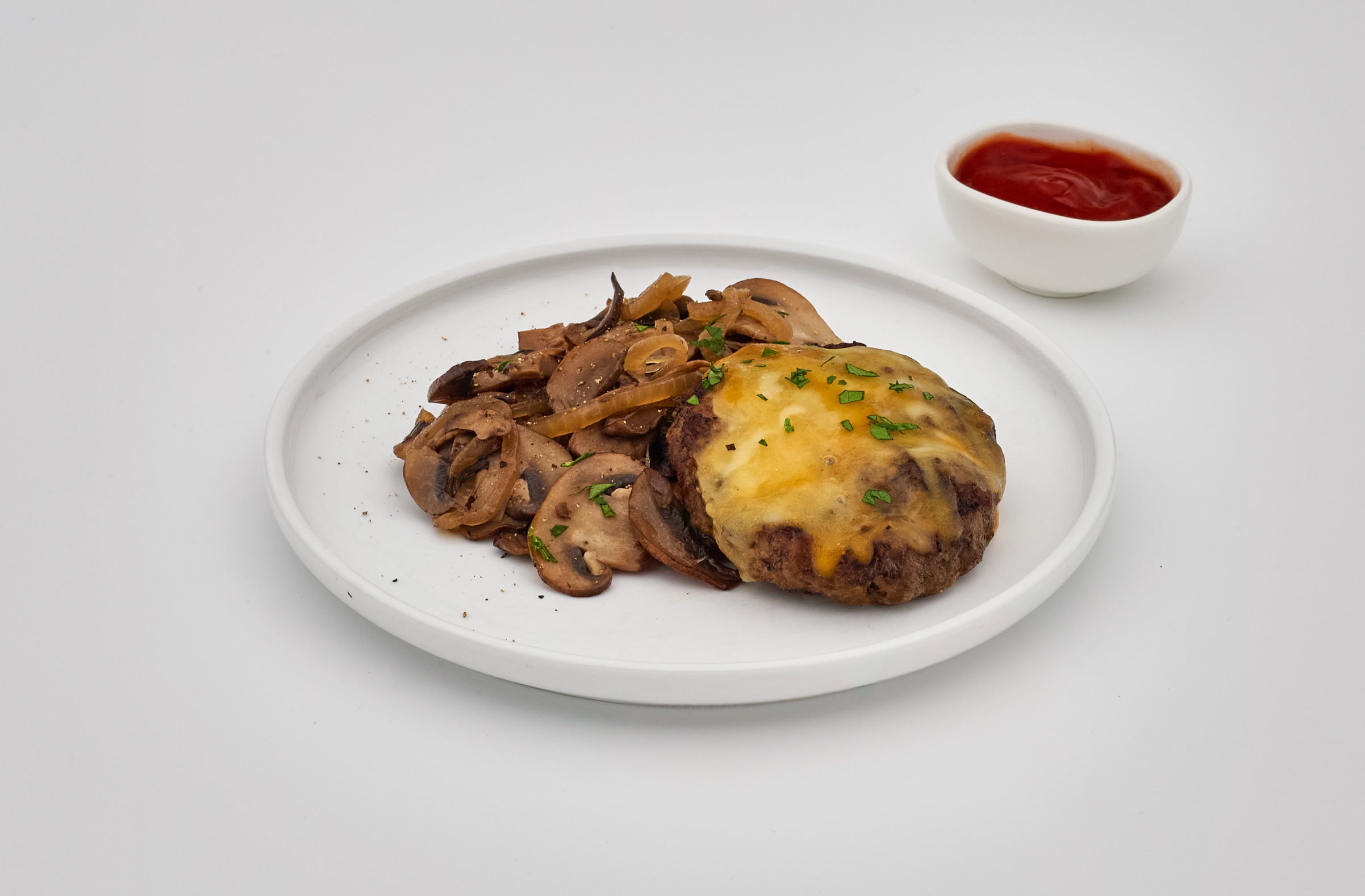 bunless cheeseburger