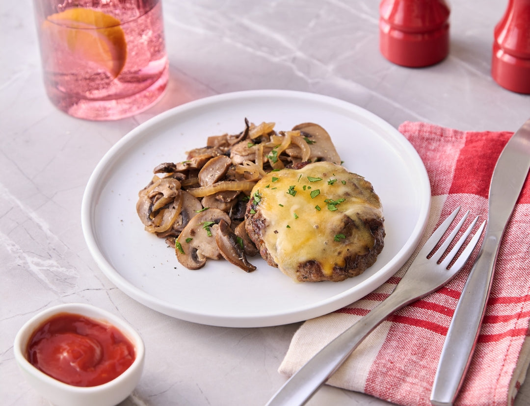 bunless cheeseburger