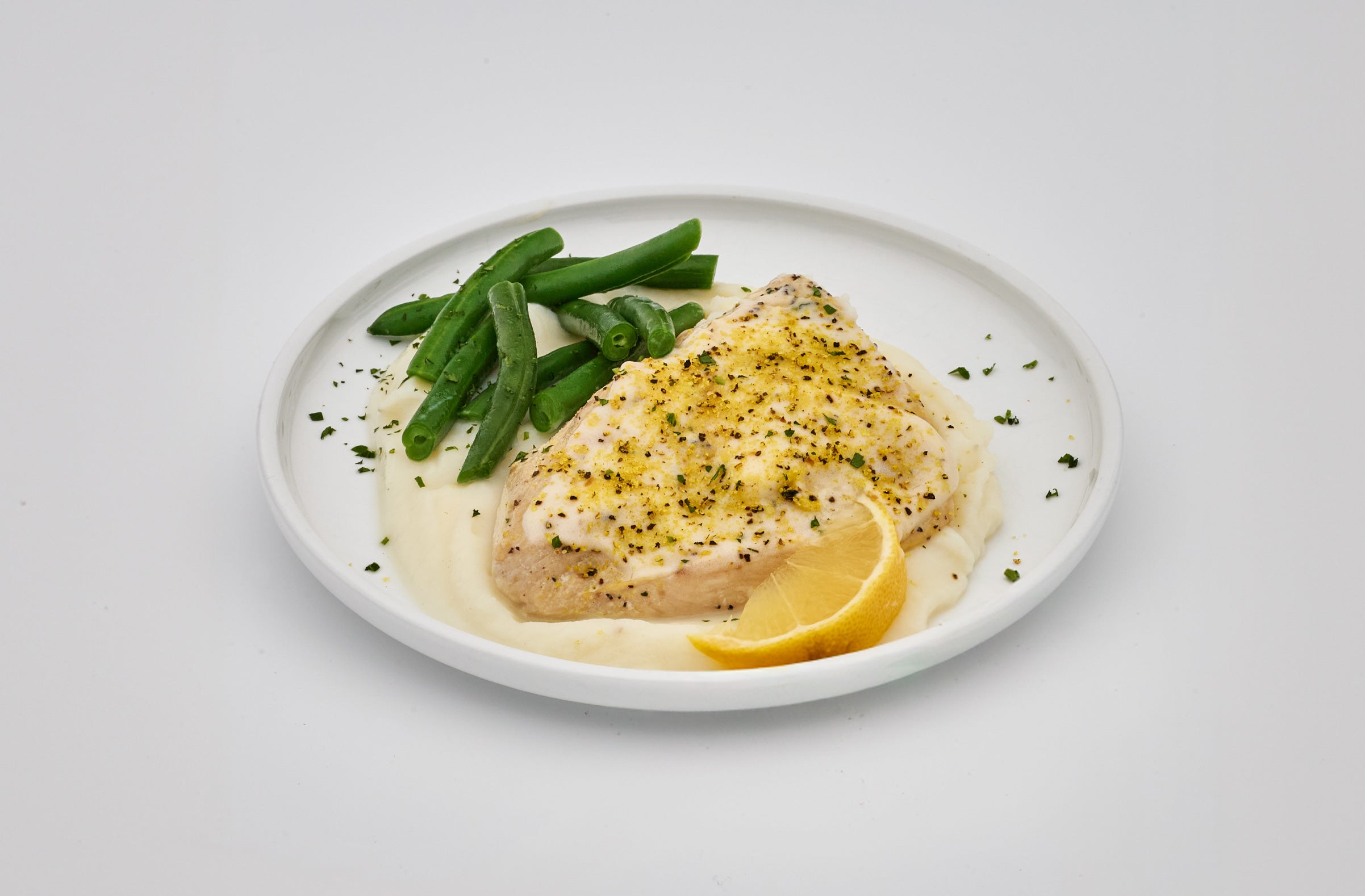 lemon pepper chicken & mashed potatoes