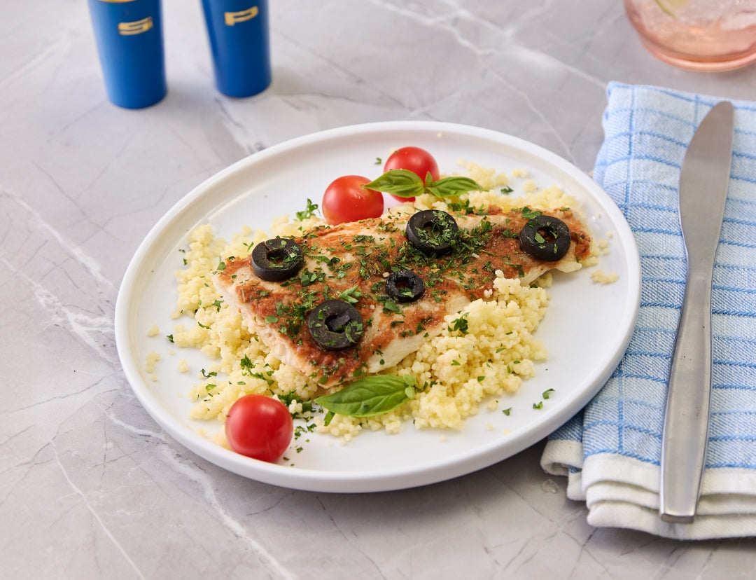 mediterranean style basa filet