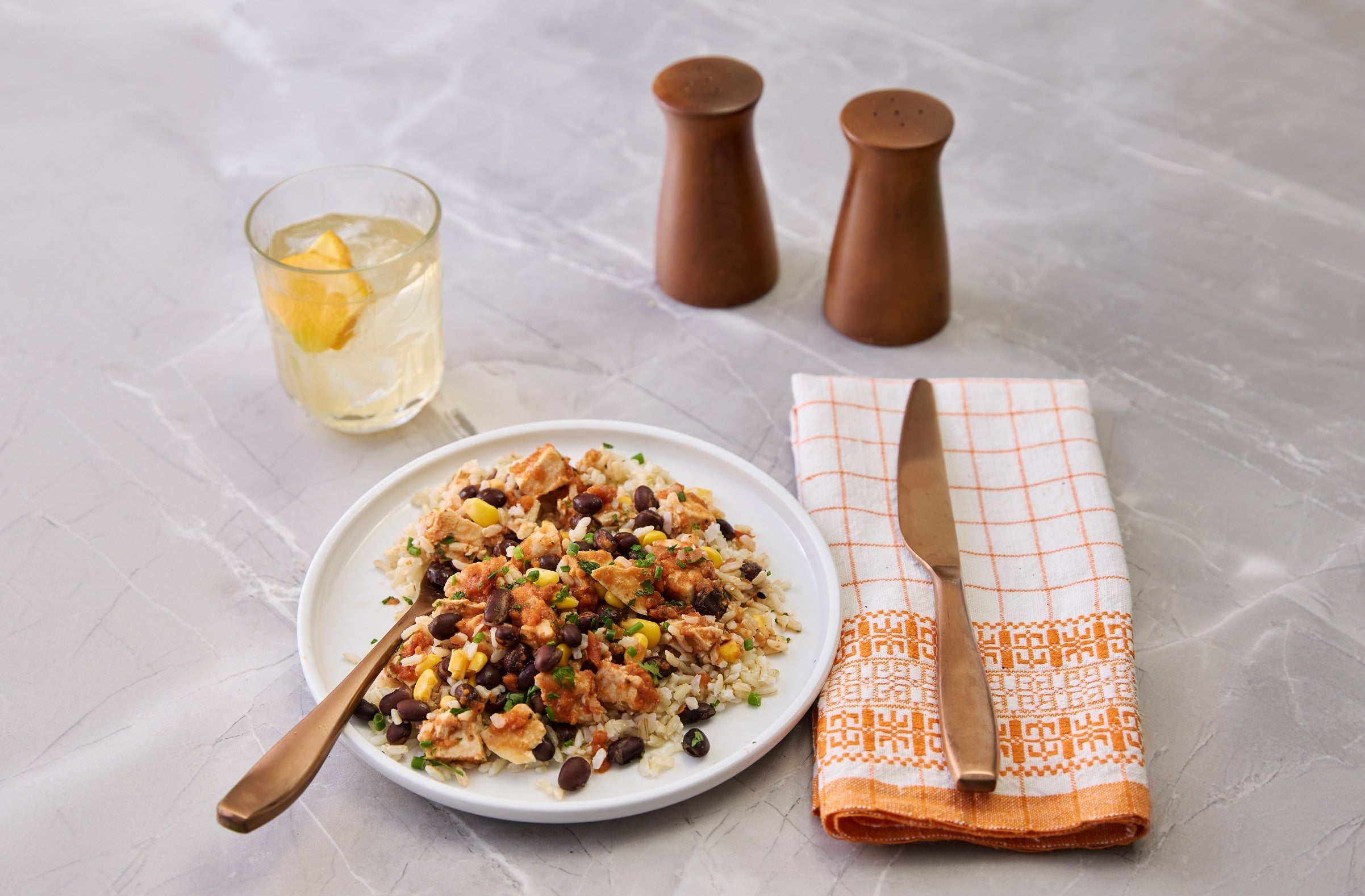 southwestern chicken & brown rice