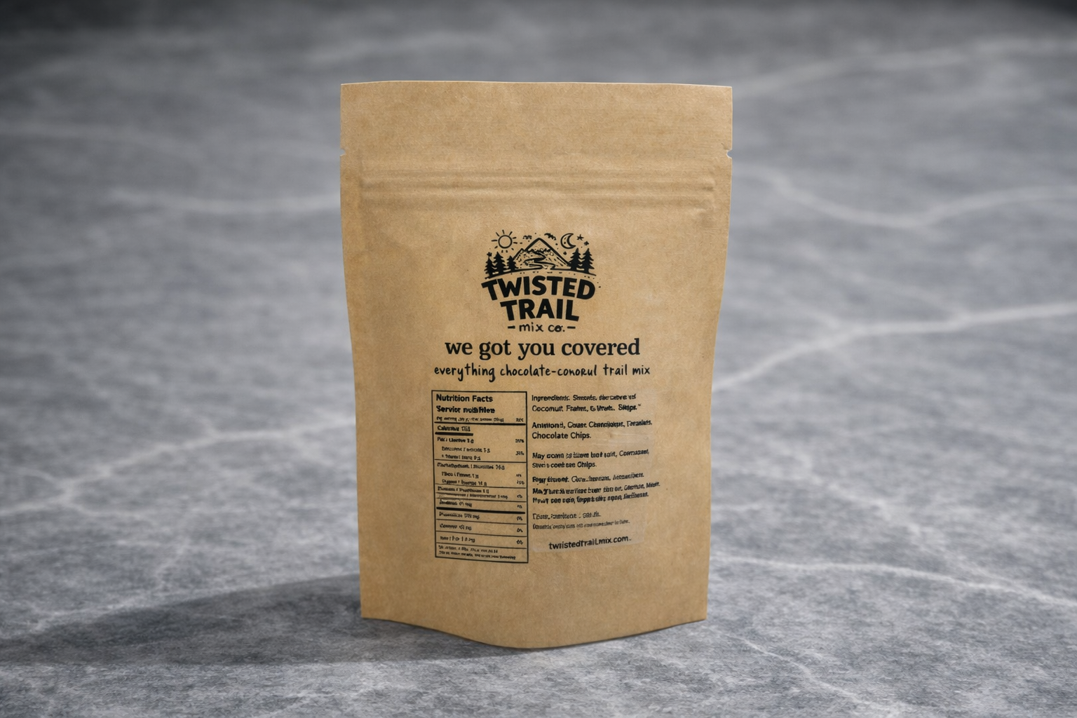 chocolate-covered trail mix