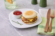 english muffin breakfast sandwich