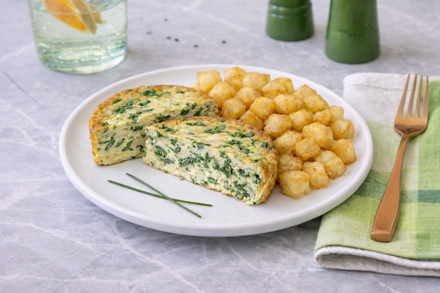spinach & ricotta crustless quiche – n+b