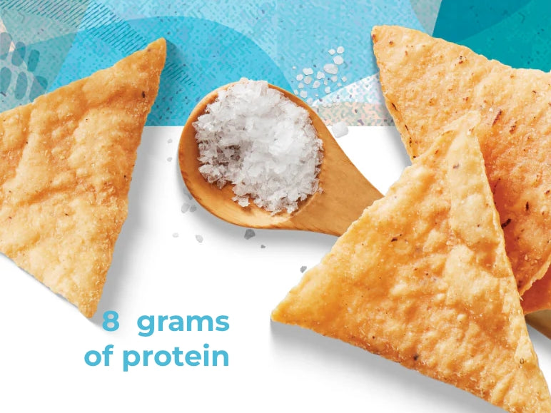 sea salt protein tortilla chips 🌱